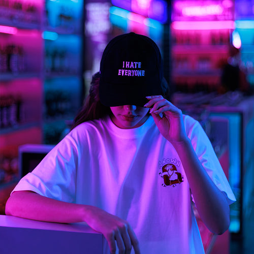 I HATE EVERYONE CAP // BLACK