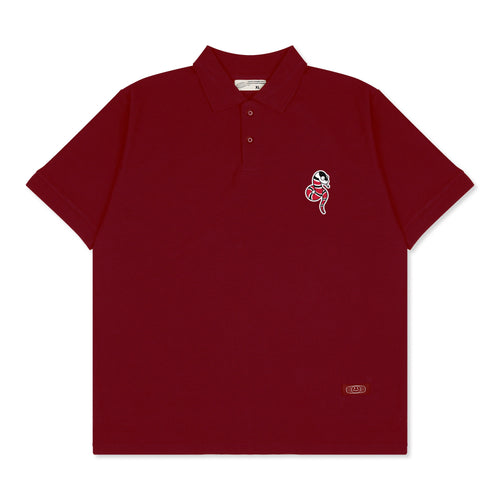 SNAKE POLO SHIRT // RED