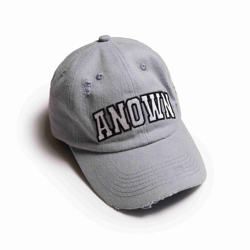 ANOWN FLAME DISTRESSED CAP // GREY