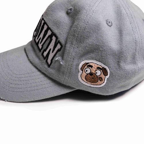 ANOWN FLAME DISTRESSED CAP // GREY
