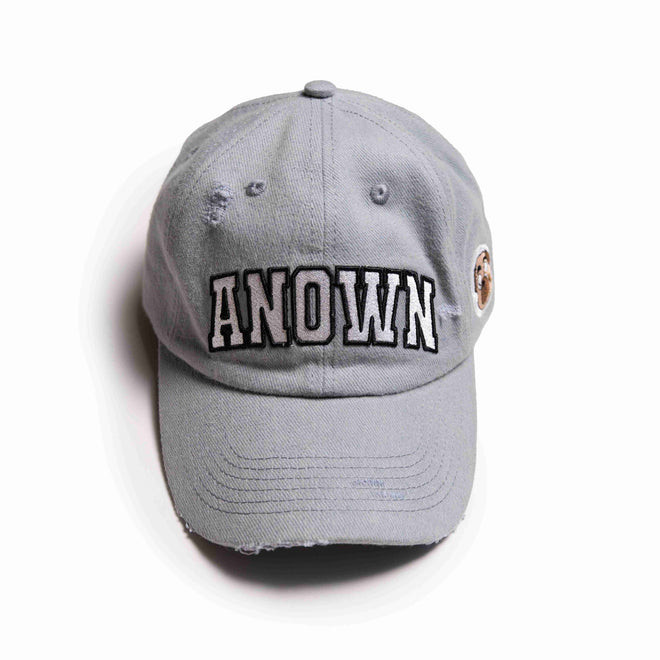 ANOWN FLAME DISTRESSED CAP // GREY