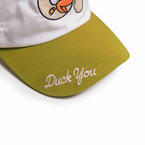 DUCK YOU CAP // WHITE GREEN