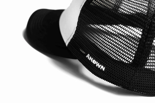 TOO TIRED TRUCKER HAT // BLACK WHITE