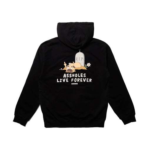LIVE FOREVER HOODIE // BLACK