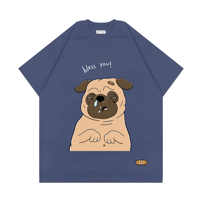 BLESS YOU T-SHIRT // INDIGO BLUE