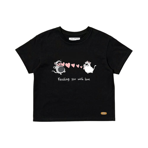 FEEDING YOU WOMEN T SHIRT // BLACK