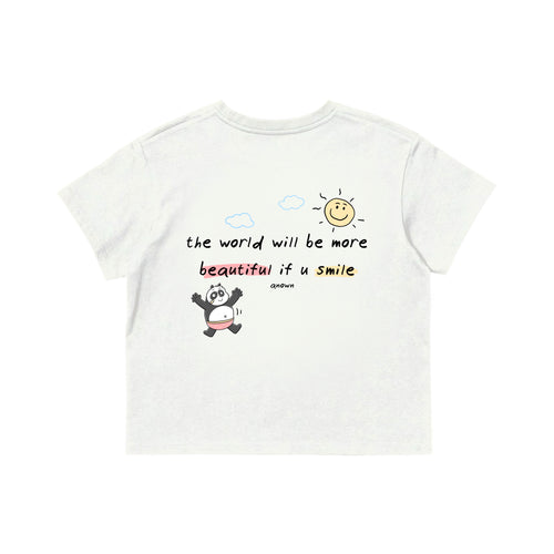 SMILE MORE WOMEN T-SHIRT // WHITE