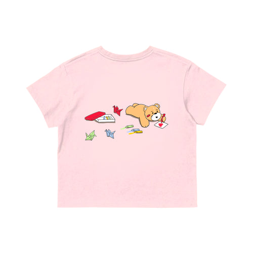 LIFE IS ART WOMEN T-SHIRT // CANDY PINK