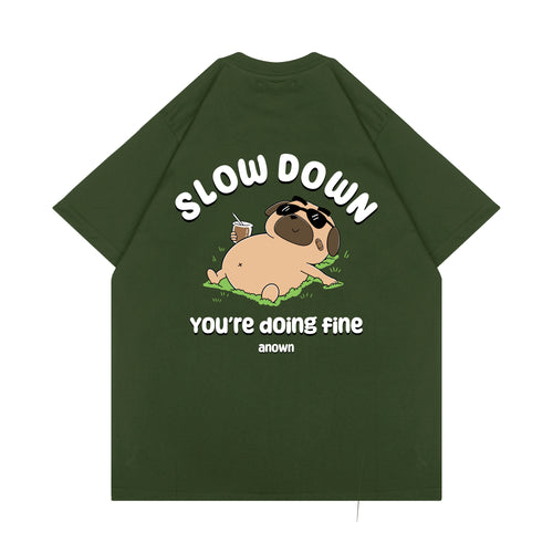 SLOW DOWN T-SHIRT // OLIVE