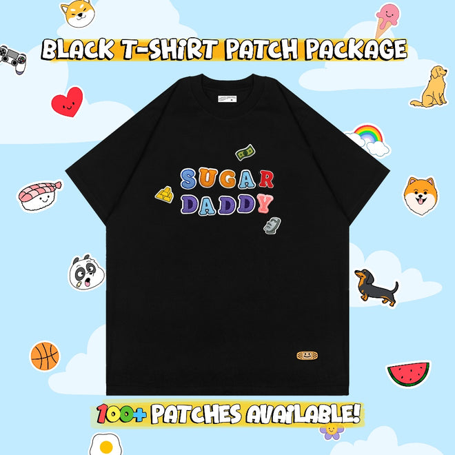 CUSTOM PATCH T-SHIRT // BLACK