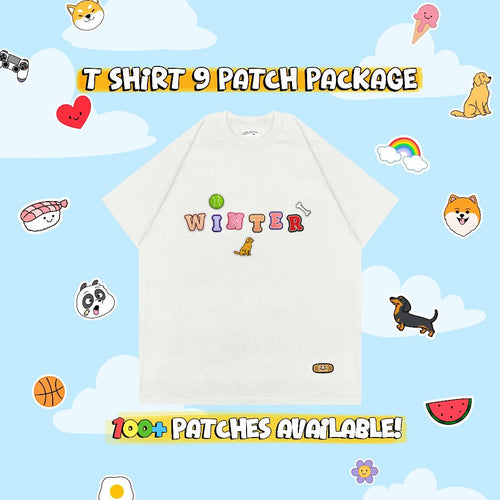 CUSTOM PATCH T-SHIRT // WHITE
