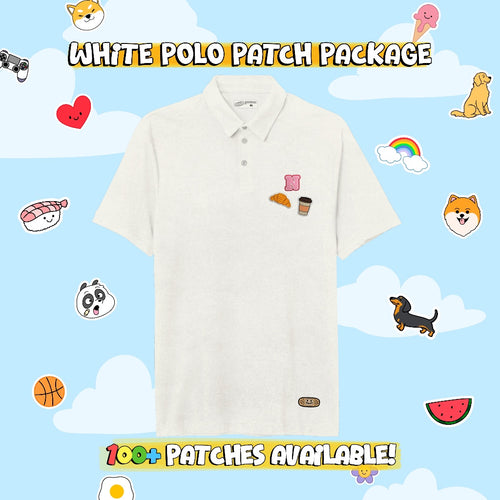 CUSTOM PATCH POLO // WHITE