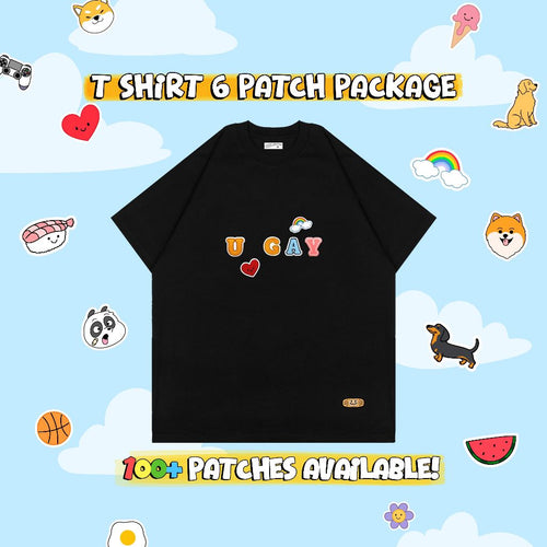 CUSTOM PATCH T-SHIRT // BLACK