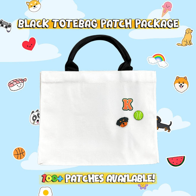 CUSTOM PATCH TOTEBAG // WHITE