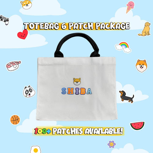 CUSTOM PATCH TOTEBAG // WHITE