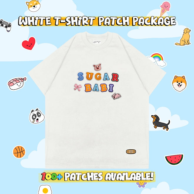 CUSTOM PATCH T-SHIRT // WHITE