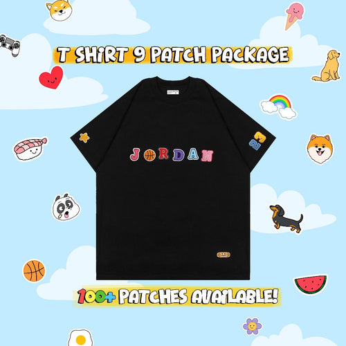 CUSTOM PATCH T-SHIRT // BLACK