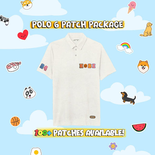 CUSTOM PATCH POLO // WHITE