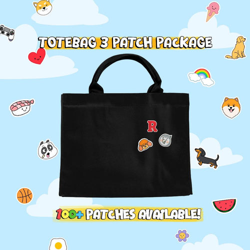 CUSTOM PATCH TOTEBAG // BLACK