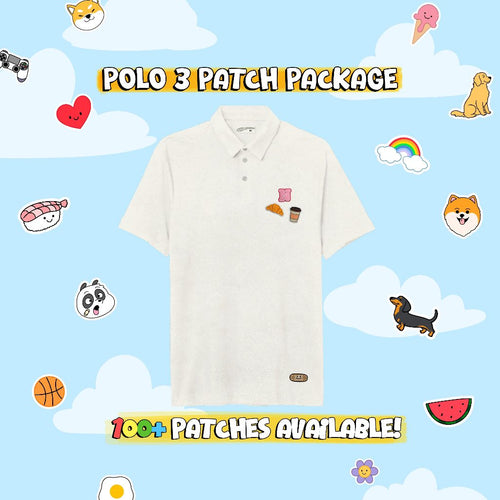 CUSTOM PATCH POLO // WHITE